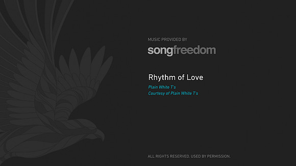 rythm of love License Slide